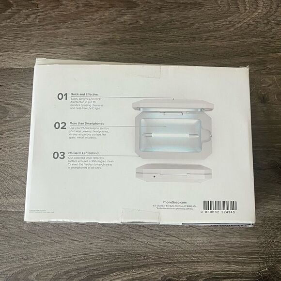 Brand New PhoneSoap Basic UV Sanitizer – White - Picture 2 of 5